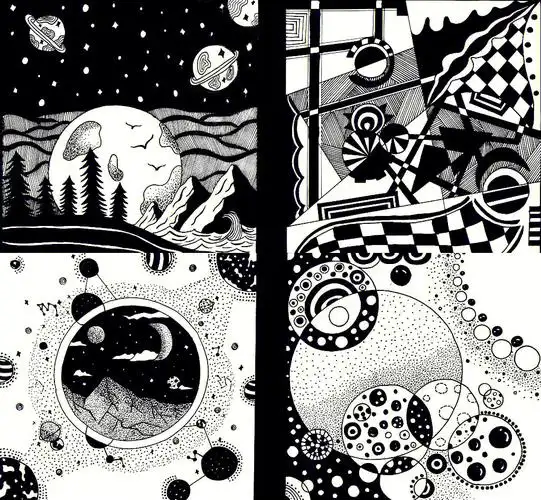 绘画打卡(三)视觉传达设计平面构成作业(点线面构成)p2,p3:点的构成