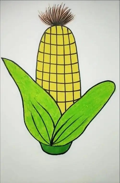 绘画《玉米》