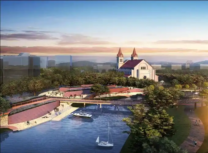 运城空港东花园景观规划|景观设计|绿地系统|现代简约|新中式_世界人