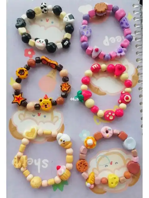 石塑粘土手链现货直出19r一串