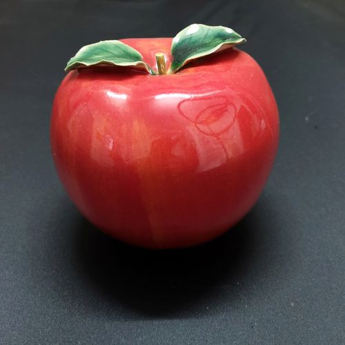 陶瓷大红苹果仿真供奉佛像摆件家居茶几招财平安饰品新房礼品摆设