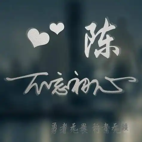 陈姓名专属头像 - 女生带字头像!