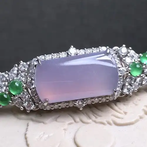 18k高冰紫罗兰手链