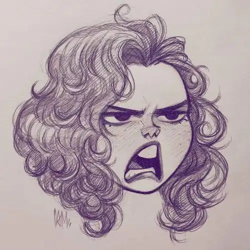 超级适合临摹的速写表情收藏