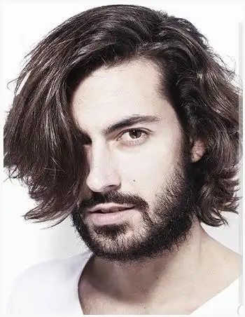 欧美男士长发凸显五官打造复古优雅王子范