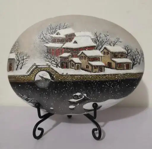 石头画风景画欣赏