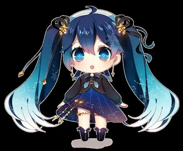 q版萌系角色二头身绘画参考素材