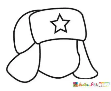雷锋帽简笔画