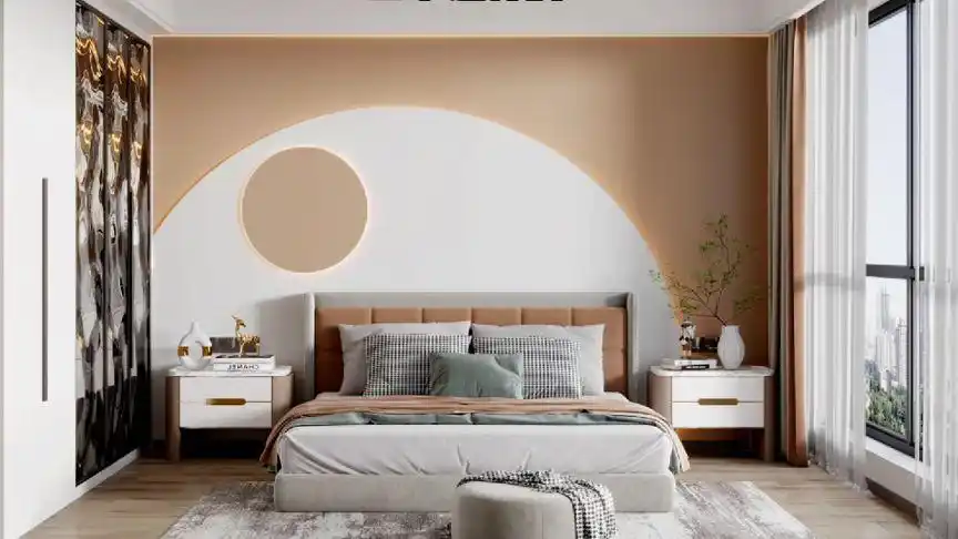 经典乳胶漆床头背景墙,每个都好看.喜欢的收藏起来