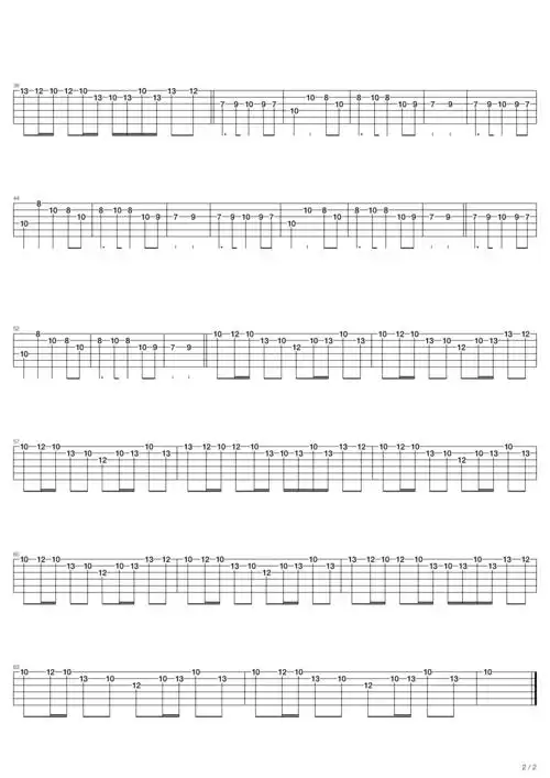 fairy tail(妖精的尾巴) - main theme(主题曲) 吉他谱