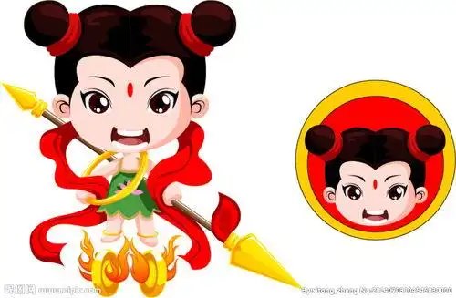 卡通人物简笔画教程精选彩色主题简笔画,小哪吒简笔画哪吒简笔画简单