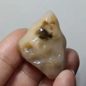 00好心情之王淘宝黑龙江天然白皮锦花玛瑙原石图纹石雕刻料摆件218