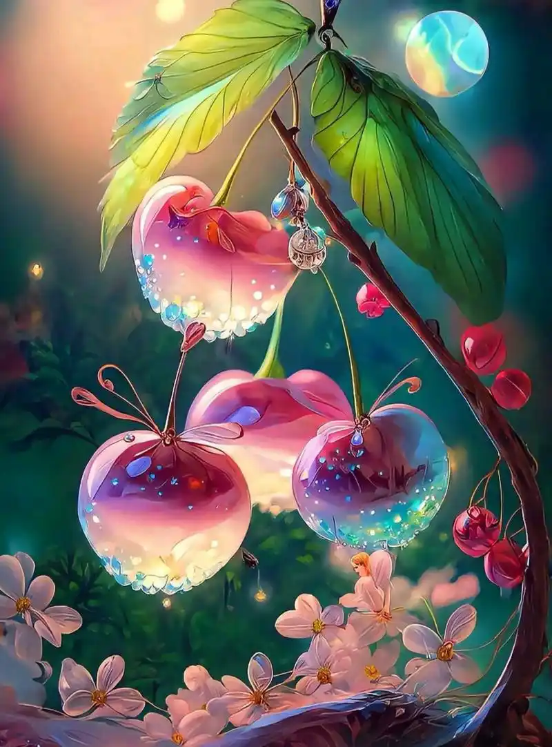 如梦如幻的唯美樱桃