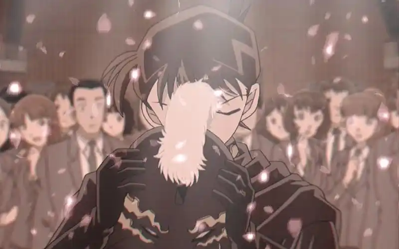 名侦探柯南剧场版:漆黑的追踪者 剧场版里的黑衣骑士工藤新一,这画风