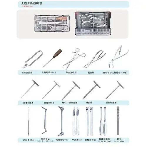 骨科器械包,骨科基础散件,上肢骨折器械包骨科系列手术工具