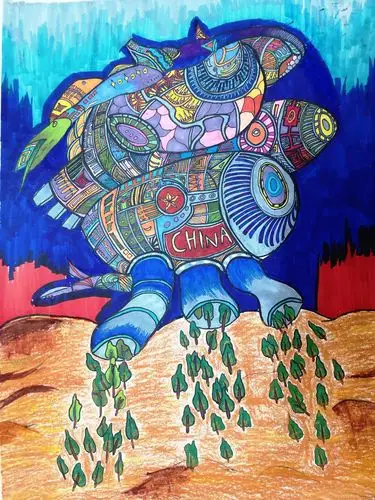 美的心灵 美的世界——石门县第六完全小学学生绘画优秀作品集