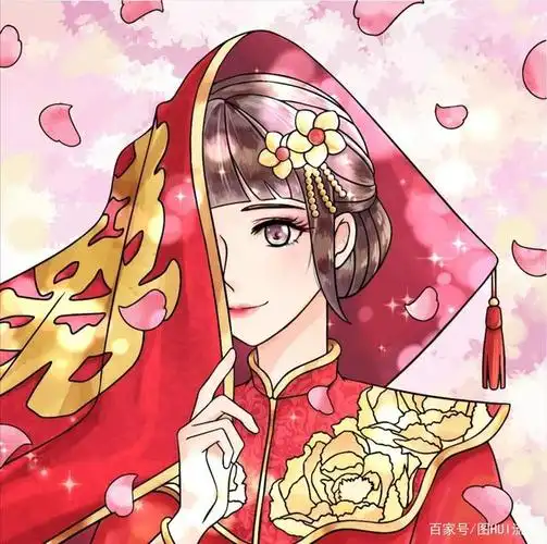 古风女生嫁衣头像 超美中国风