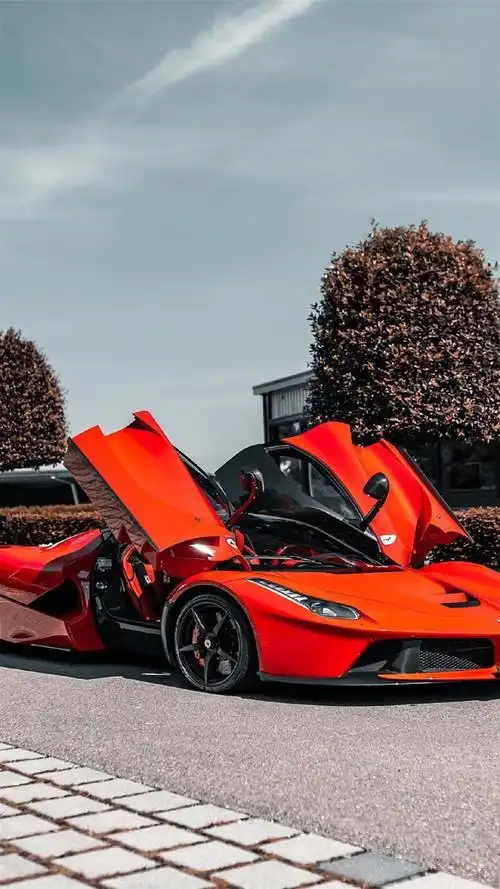 红色法拉利帅气跑车高清手机壁纸