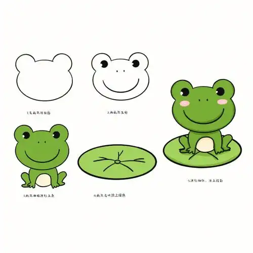 可爱青蛙小动物简笔画教程