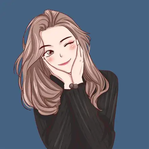 手绘头像卡通画大额优惠券