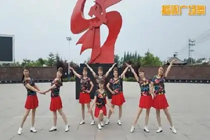 寿州快乐舞队8人队形版《拉萨夜雨》