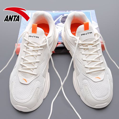 安踏2021年新款冬季透气运动休闲男鞋