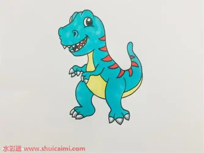 霸王龙简笔画怎么画步骤图