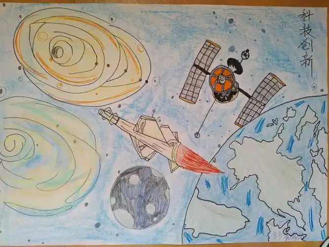 东海外国语学校初中部科幻画大赛作品展