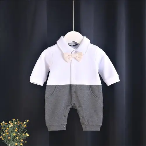 【新品上市】 男宝宝女宝宝连体哈衣婴儿连体衣服秋装满月百天百日宴