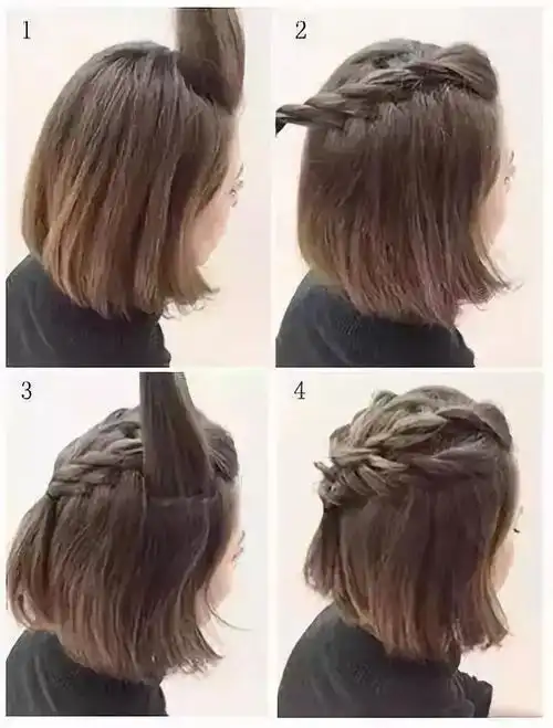女生及肩短发发型怎么扎好看更时髦