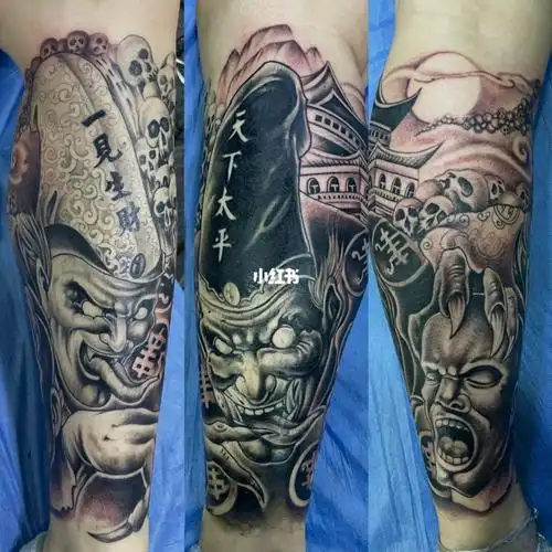 黑白无常纹身