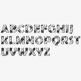 字母字体设计艺术字