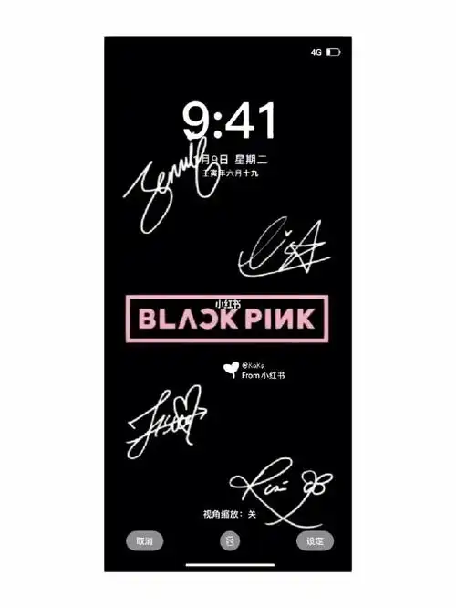 1215blackpink签名壁纸
