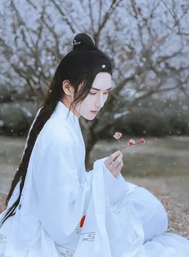 淡辉夕颜,公子如玉,是你执一把青伞,为我许下一世长安)古风真人男头