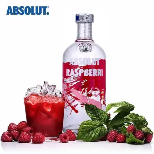 绝对伏特加absolut vodka700ml覆盆莓果味酒 洋酒烈酒-tmall.com天猫