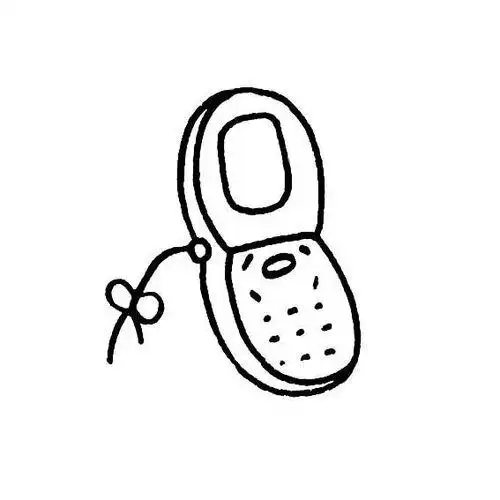 翻盖式手机的简单画法-儿童简笔画大全