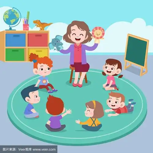 教师和学生在课堂上的插图