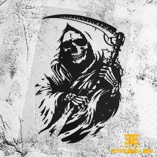 骷髅头像霸气死神摩托车