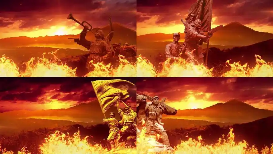 中国 军魂 保卫黄河 根据地 井冈山 延安 红色 历史 军事 红军 长征