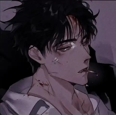 颓废冷调头像男