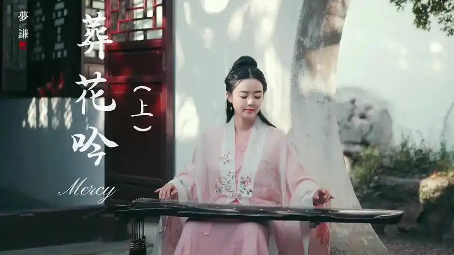 花开花落终有时花朝节发首葬花吟吧国风合伙人古风汉服古琴抖音小