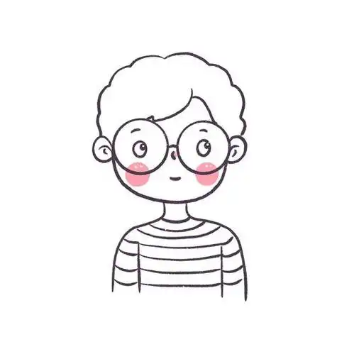 简笔画手绘头像q版可爱男生
