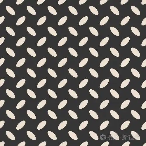 无缝的椭圆形的单色装饰品