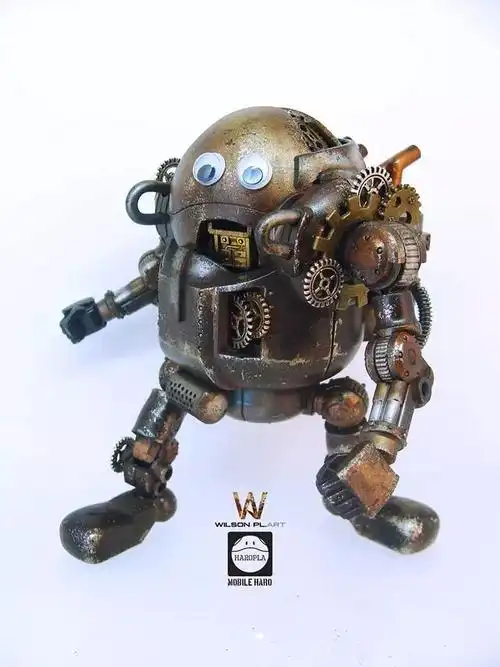 超酷蒸汽朋克机械哈罗涂装但这双眼睛你是认真的吗