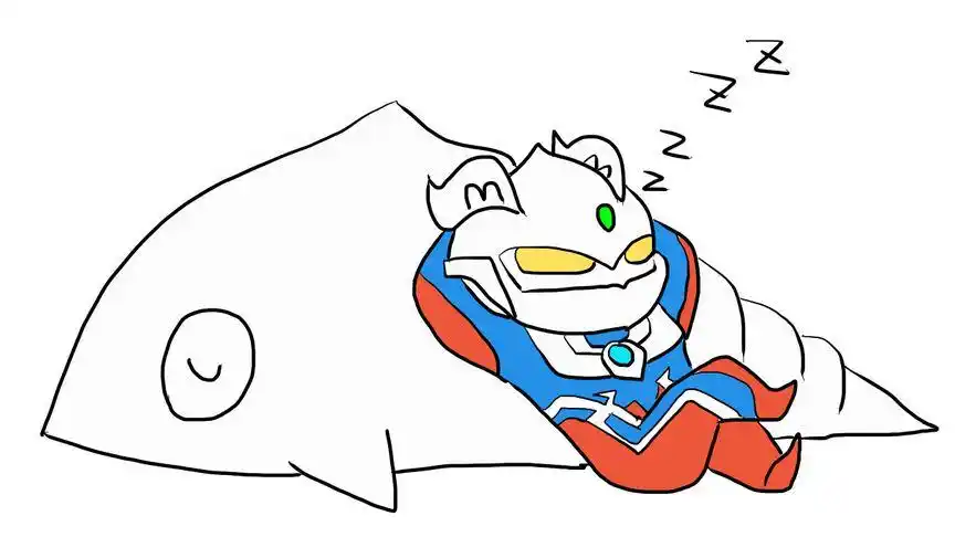 2634正在熟睡中的q版赛罗奥特曼_clip