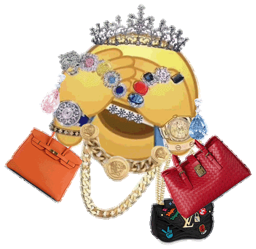 拎包捂脸炫富emojiemoji炫富捂脸拎包表情