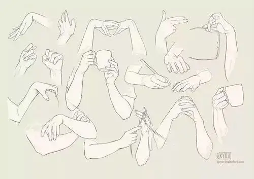 教你怎么画漫画人物的手动漫人物手部的图文教程