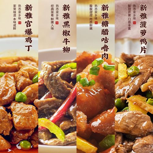 上海新雅四大名菜900g经典家宴菜套餐速食半成品菜大厨调味预制菜