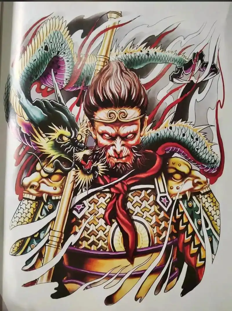 齐天大圣 #纹身手稿  - 抖音