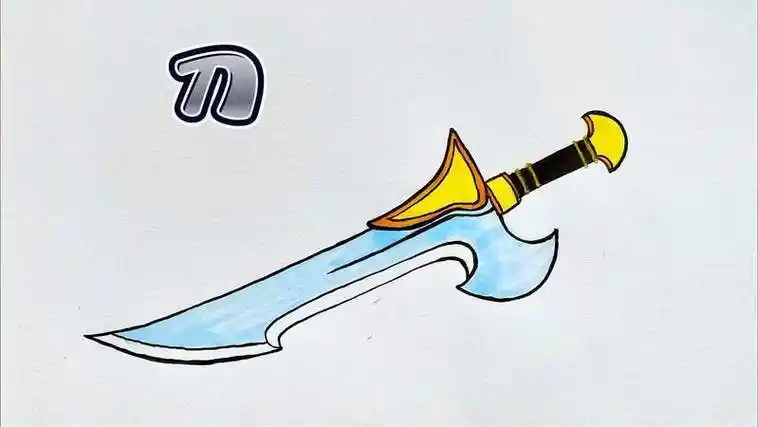 古代兵器简笔画刀